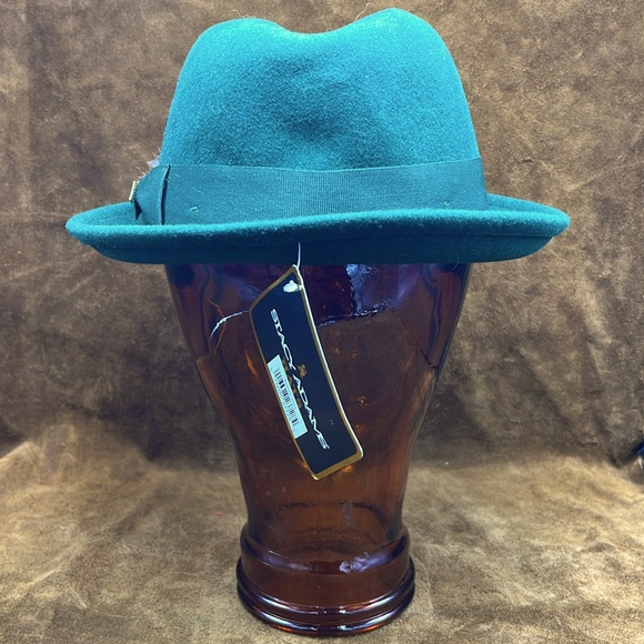 Stacy Adams Emerald Green Felt Hat - Picture 5 of 8